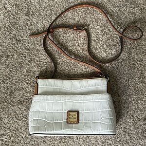 Dooney and Bourke White Embossed crocodile crossbody